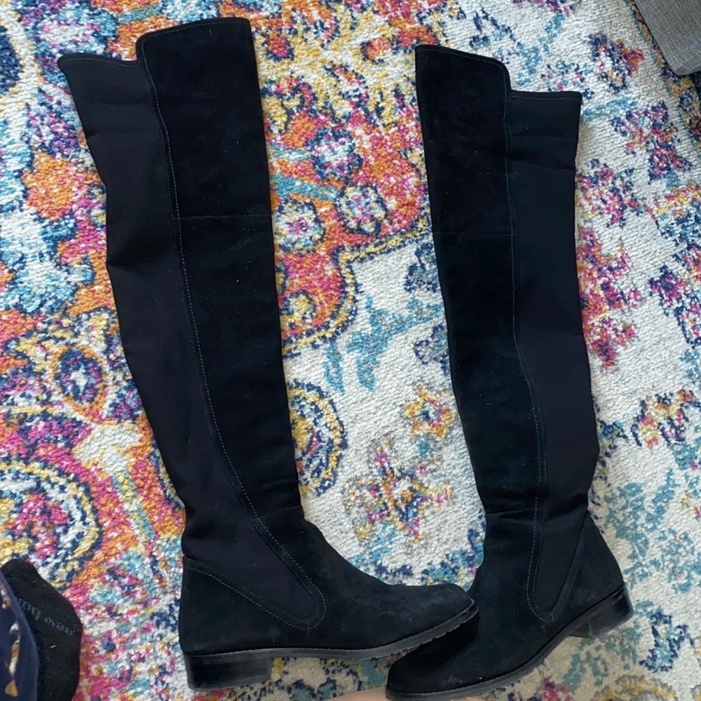 Stuart Weitzman Langdon Suede Over-The-Knee Boot. View 2